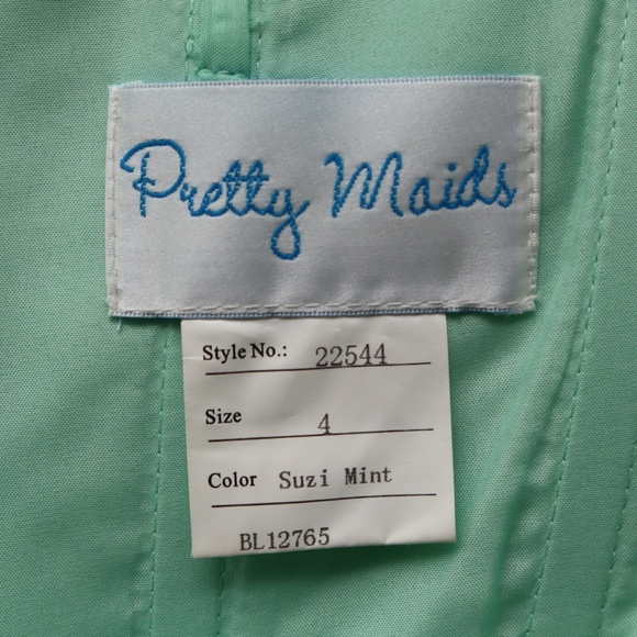 [NWT] Christina Wu Strapless Maxi - Mint, S - Picture 5 of 7